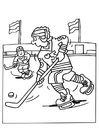 kleurplaat ijshockey