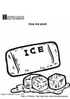 Kleurplaat ijspak voor frigobox