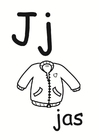 kleurplaat j