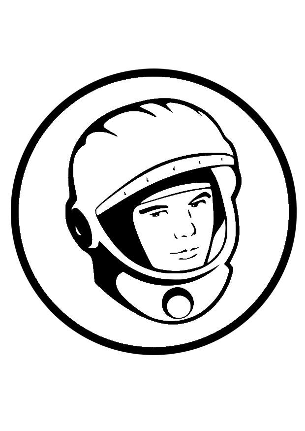 Kleurplaat Joeri Gagarin