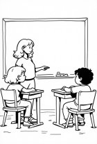 Juf in de klas