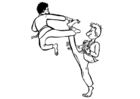 kleurplaat karate