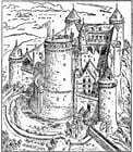 Kleurplaten kasteel van Coucy