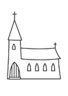 Kleurplaat kerk