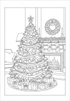 kerstboom met kerstsokken