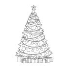 Kerstboom met pakjes