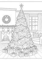 kerstboom met pakjes
