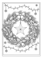 kerstkrans met ster