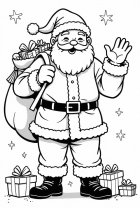 Kerstman op stap