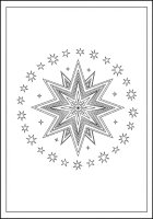 kerstster met kleine sterren