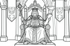 koning op troon