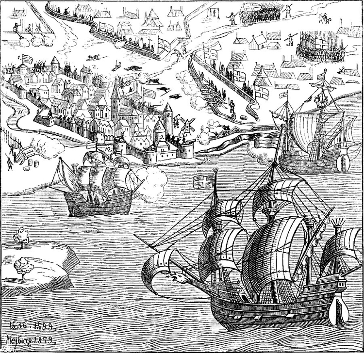 Kleurplaat Kopenhagen 1536