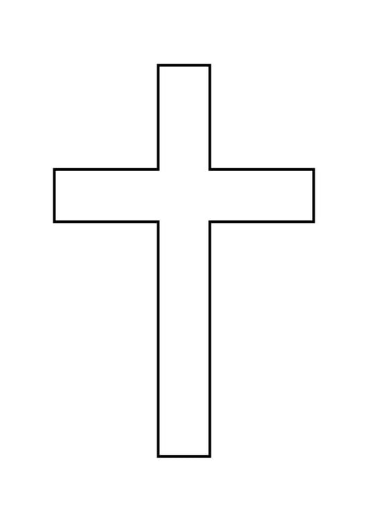Kleurplaat kruis