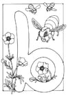 Kleurplaten letter - b