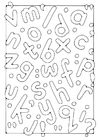Kleurplaten letters