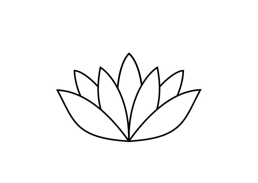 Kleurplaat lotus