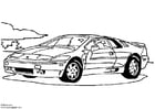 Kleurplaat Lotus Esprit