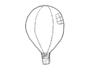 kleurplaat luchtballon
