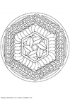Kleurplaat mandala-1402a