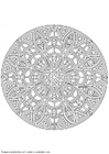 Kleurplaat mandala-1402c