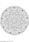 Kleurplaat mandala-1502e