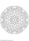 Kleurplaat mandala-1602f