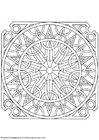 Kleurplaat mandala-1602h