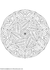 Kleurplaat mandala-1602m