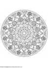 Kleurplaat mandala-1602q