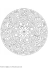 Kleurplaat mandala-1702h