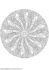 Kleurplaat mandala-1702r