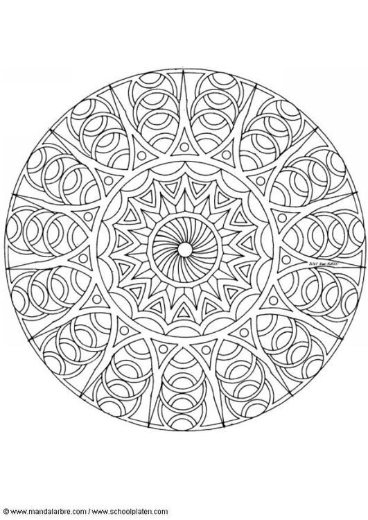 Kleurplaat mandala-1702u