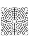 Kleurplaat mandala 2