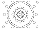 Kleurplaat mandala 22