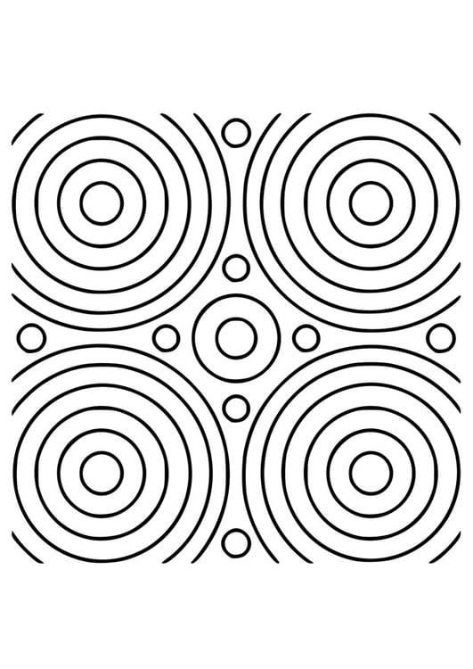 Kleurplaat mandala 24