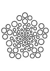 Kleurplaat mandala 6