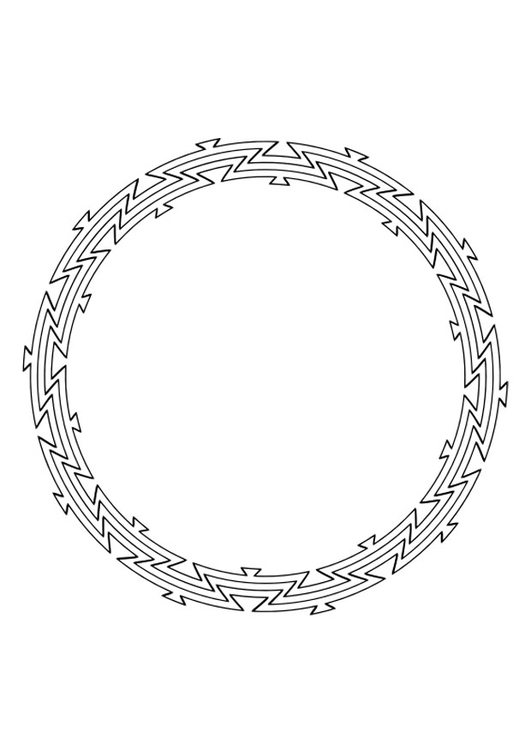 Kleurplaat mandala 