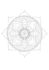 Kleurplaten mandala - lotus