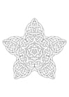 Kleurplaat mandala 