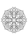 Kleurplaat Mandala