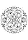 Kleurplaten mandala