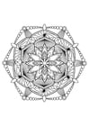Kleurplaat mandala