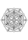 Kleurplaten mandala