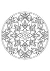 Kleurplaten mandala