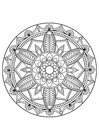 Kleurplaat Mandala