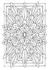 Kleurplaten mandala - ster