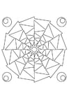 Kleurplaat mandala13
