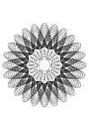 Kleurplaat mandala28