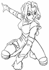 Kleurplaat manga spacegirl