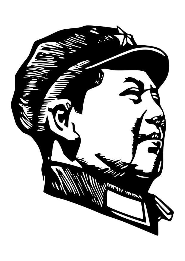 Kleurplaat Mao Zedong